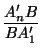 $\displaystyle {\frac{A_2'B}{BA_3'}}$